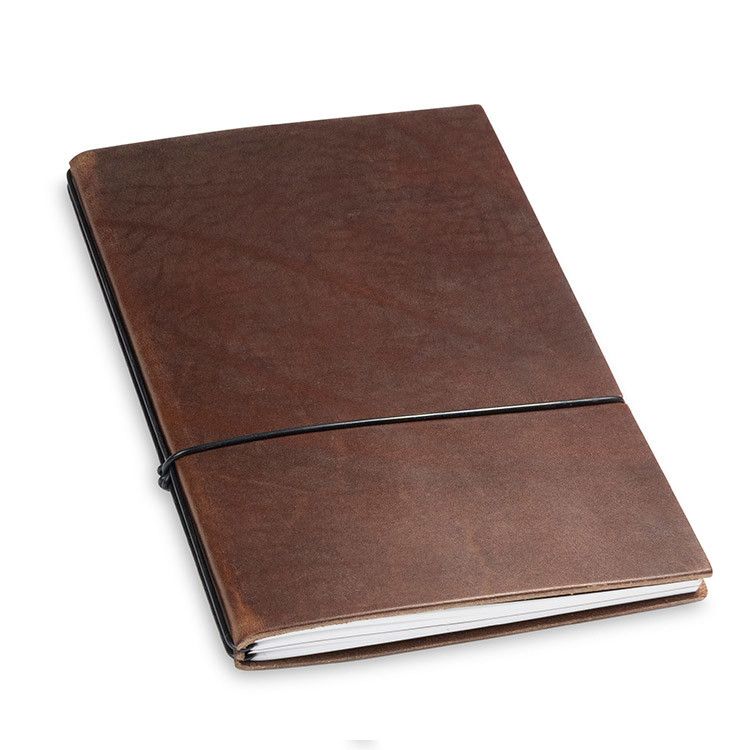 X17 Notebook A5 Leder Natur Marrone - 2 katernen