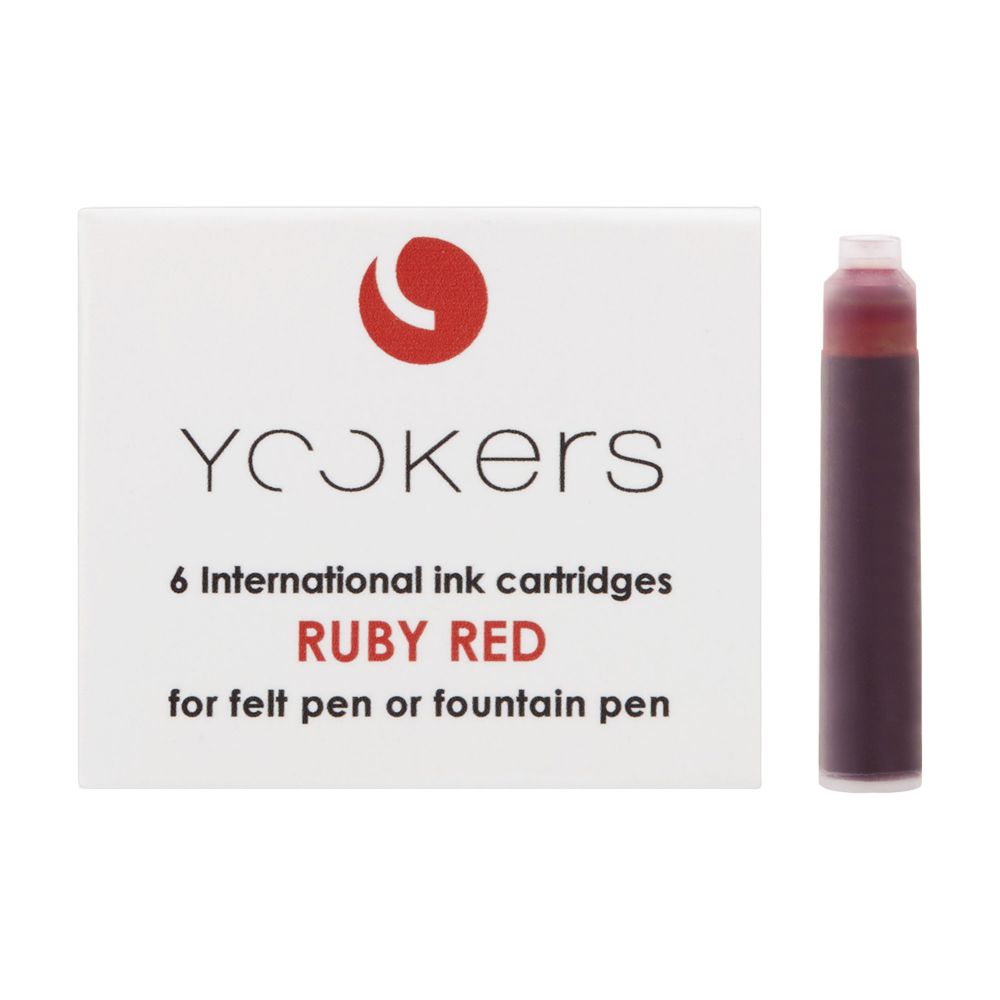 Yookers Inktcartridges Ruby Red - per 6
