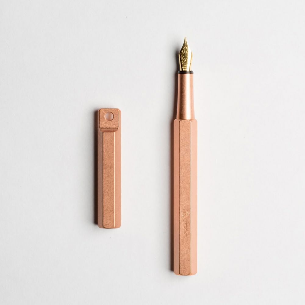 Ystudio Classic Revolve Portable Fountain Pen Copper [Medium]