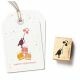 Cats on Appletrees Stamp Fred the Bird & Flower