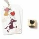 Cats on Appletrees Stamp Small Heart Balloon