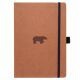 Dingbats* Notitieboek A4+ Wildlife Brown Bear - Dotted