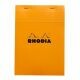 Rhodia Notitieblok A5 (no16) Oranje - Ruit 5x5