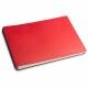 X17 Notebook A5+ Quer Leder Red - 3 katern
