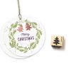 Cats on Appletrees Mini Stamp - Decoration Christmas Tree