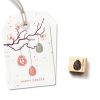 Cats on Appletrees Mini Stamp - Wooden Pendant Egg