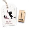 Cats on Appletrees Stamp Broom