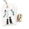 Cats on Appletrees Stamp - Sock 2