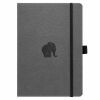 Dingbats* Notitieboek A5+ Wildlife Grey Elephant - Dotted