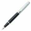 Sheaffer Fountain Pen 300 Glossy Black Chrome Trim 