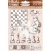 Stamperia Cling Stamp - Alice Checkmate