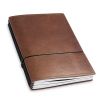 X17 Notebook A5 Leder Natur Kastanje - 4 katernen
