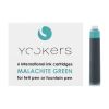 Yookers Inktcartridges Malachite Green - per 6