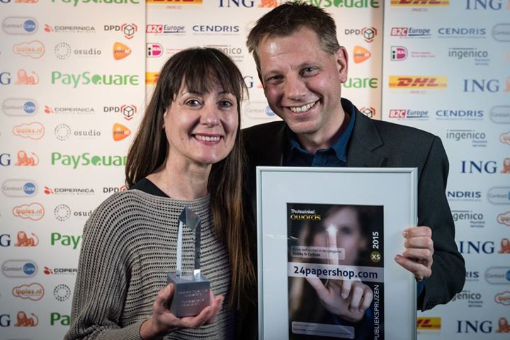 Thuiswinkelawards 2015 Winnaars Peggy Simons en Arjen Bruinning
